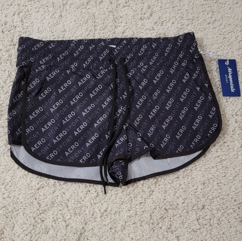 Aeropostale Sport Athletic Shorts Women's  Size Small Black